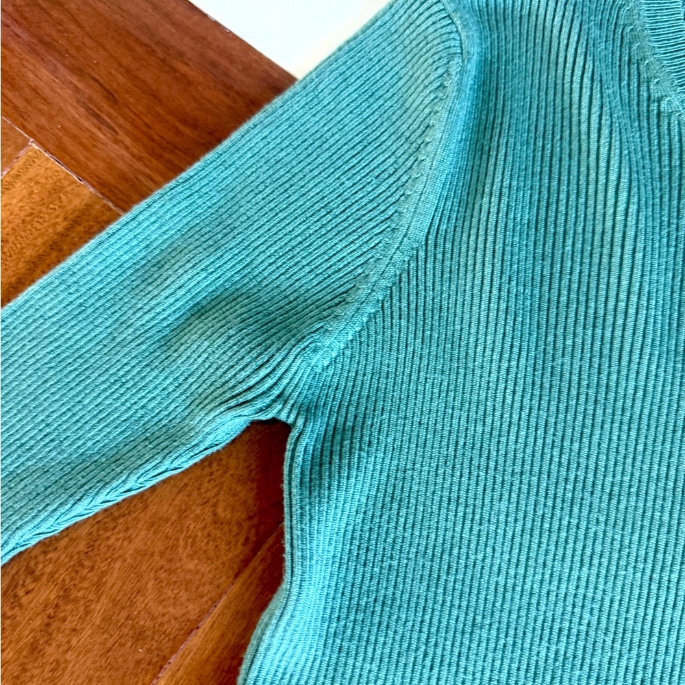 ZARA Women Ribbed Top Blouse Shirts ๐ pistachio green color Size S layer top - Picture 9 of 14